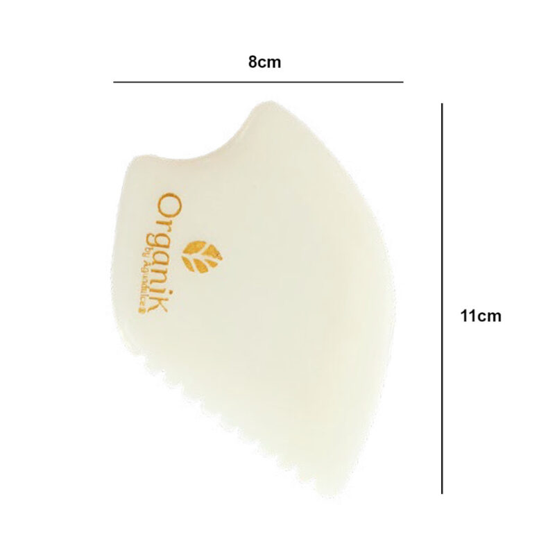 Organik Gua Sha Blanca dimensiones